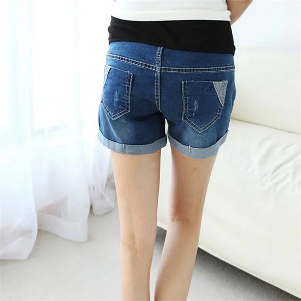 Short de grossesse en denim