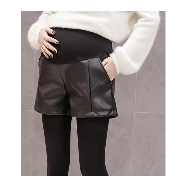 Short de grossesse en simili-cuir - Reste T38