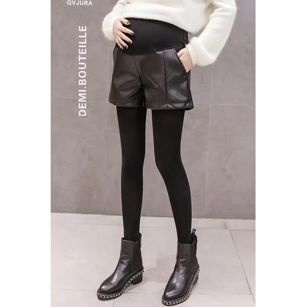 Short de grossesse en simili-cuir - Reste T38