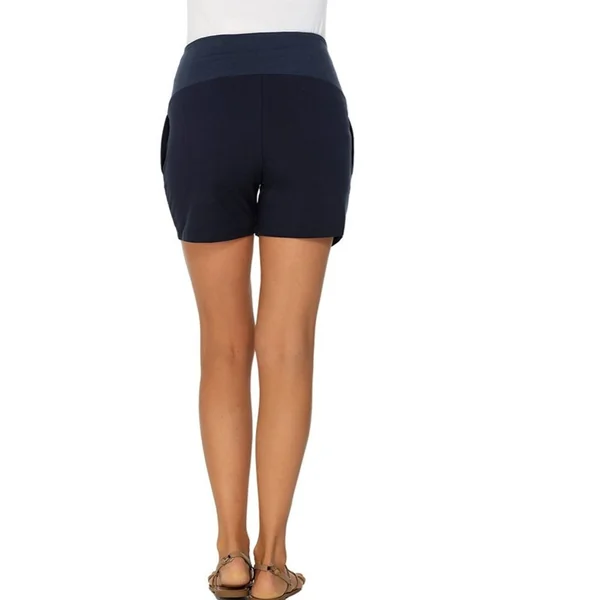 Short de grossesse été - Noir/Marine