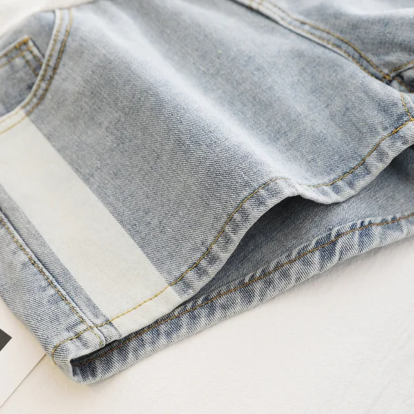 Short en Jean Grossesse Gris