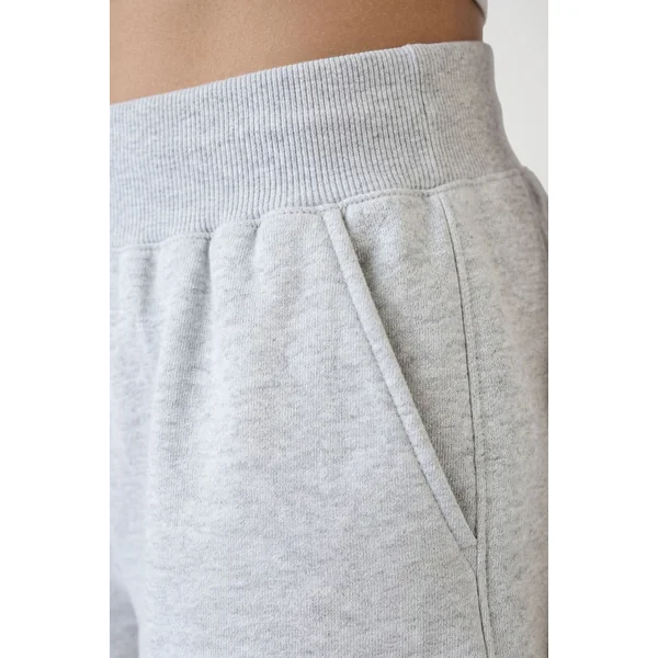 Short Molleton Taille Côtelée