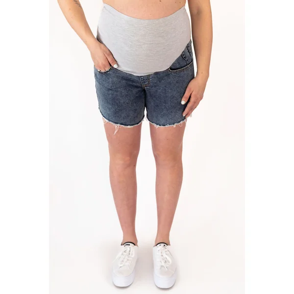 Shorts avec franges - denim