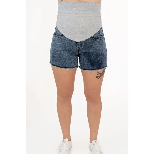 Shorts avec franges - denim