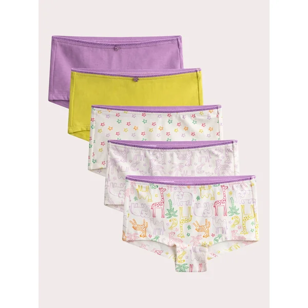 Shorty fantaisie lot de 5 pour enfant fille - Soins Bébé Naturels & Produits Maman Après Naissance