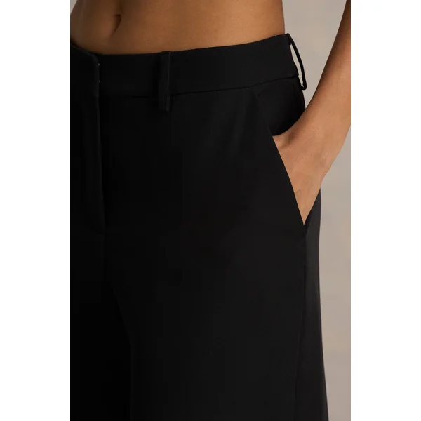 Silvia | Pantalon noir à jambes droites