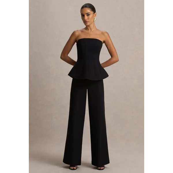 Silvia | Pantalon noir à jambes droites