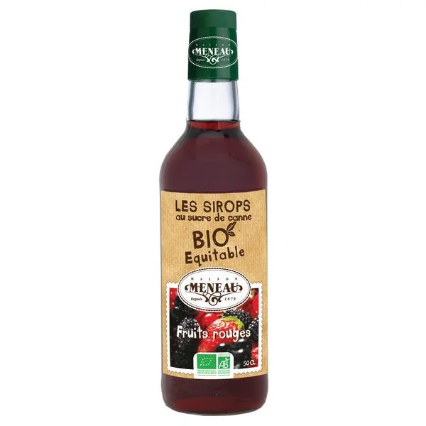 Sirop de fruits rouges au sucre de canne 50cl