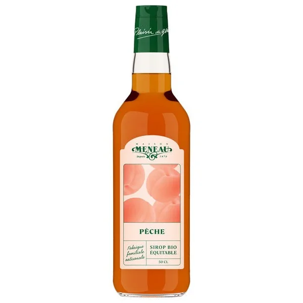 Sirop de pêche au sucre de canne 50cl