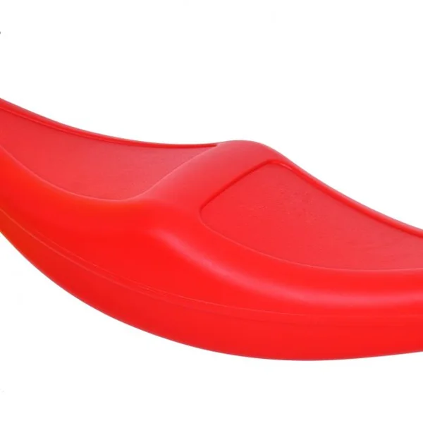 Siège balançoire double pour enfant +3 ans, avec pédales dossiers cordes réglables, Capacité 2 x 25kg, Jaune et rouge