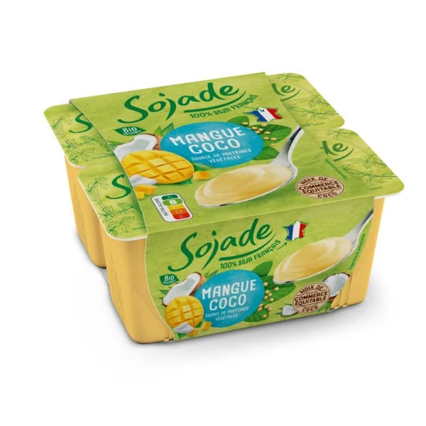 Sojade mangue coco 4x100g
