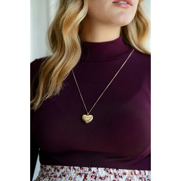SOPHIA - Collier pendentif cœur recyclé