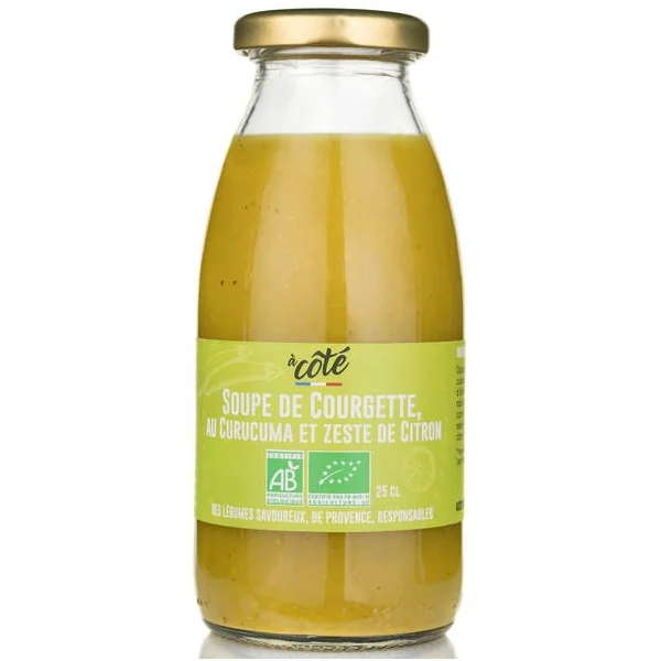Soupe de courgette au zeste de citron - 25cL