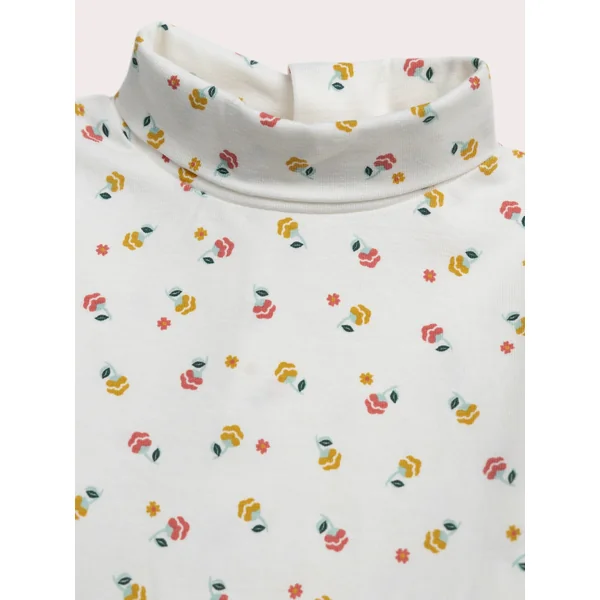 Sous pull fleuri pour bébé fille - Soins Bébé Naturels & Produits Maman Après Naissance