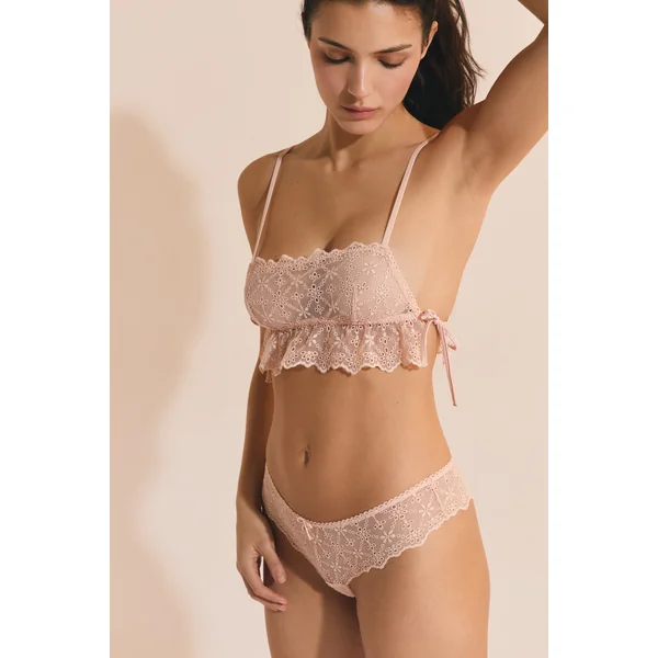 Soutien-gorge brassière avec broderie