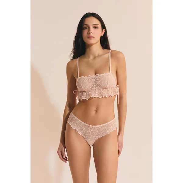 Soutien-gorge brassière avec broderie