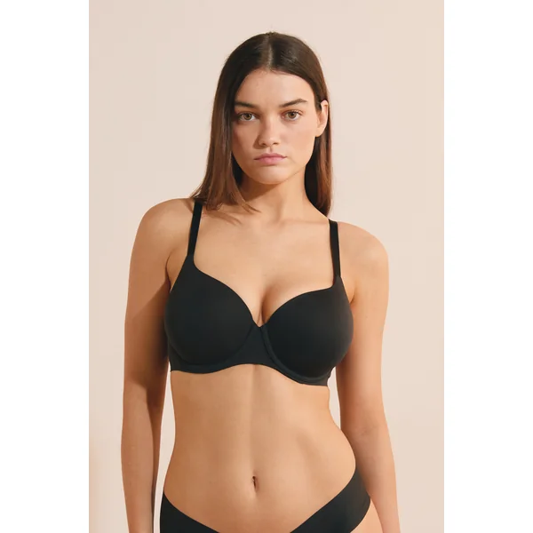 Soutien-gorge coques fines en microfibre
