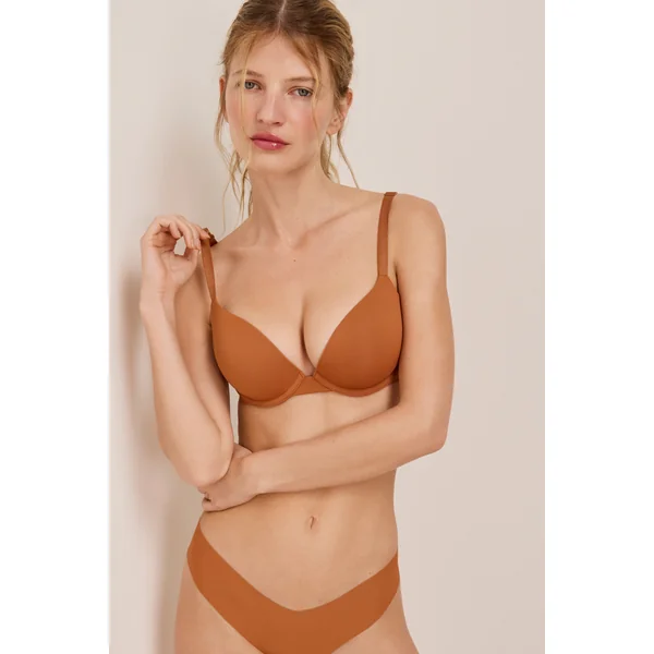Soutien-gorge N.2 - Le push up plongeant en microfibre