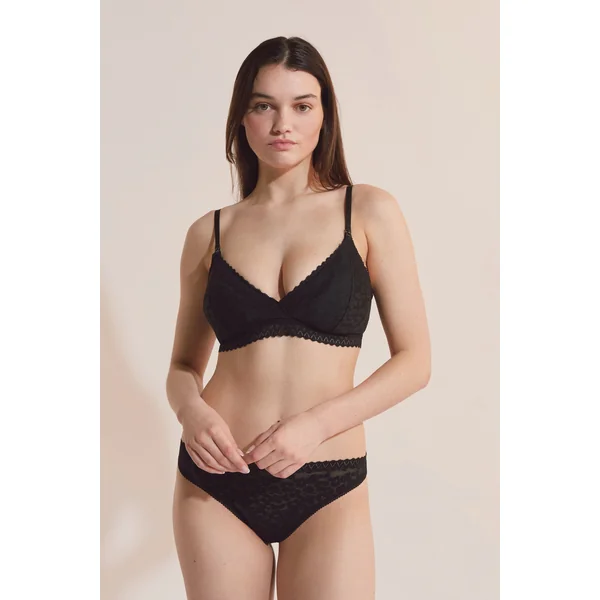 Soutien-gorge N.8 - Le triangle en coton avec clips d'allaitement et coussinets anti fuite