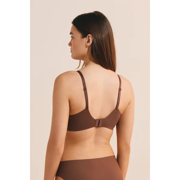 Soutien-gorge triangle sans armature en microfibre