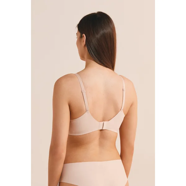 Soutien-gorge triangle sans armature en microfibre