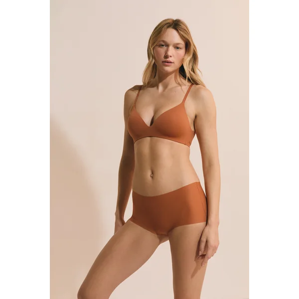 Soutien-gorge triangle sans armature en microfibre