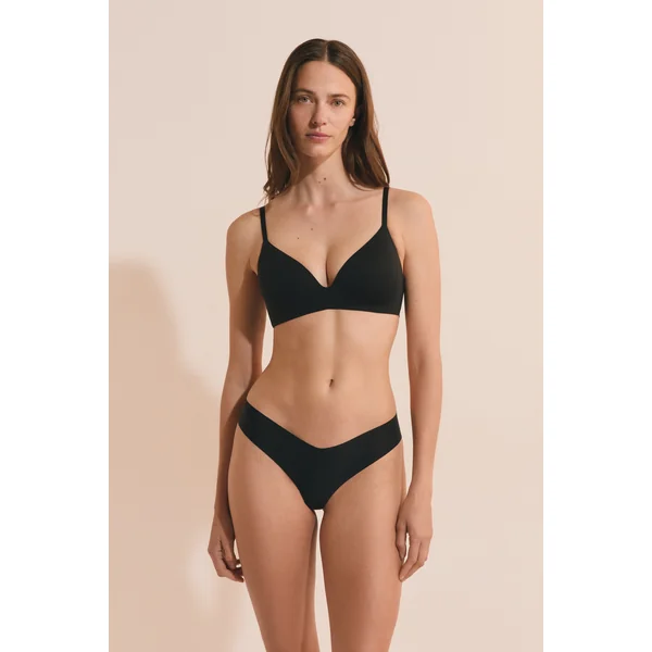 Soutien-gorge triangle sans armature en microfibre