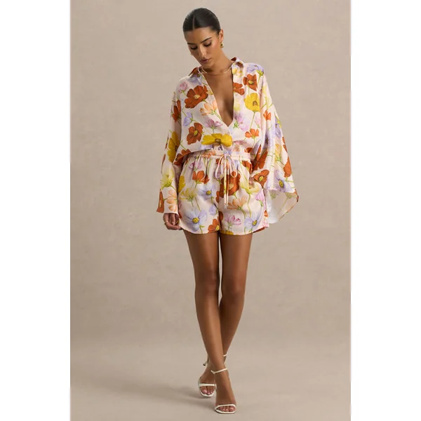 Sovran | Short à imprimé floral éclatant