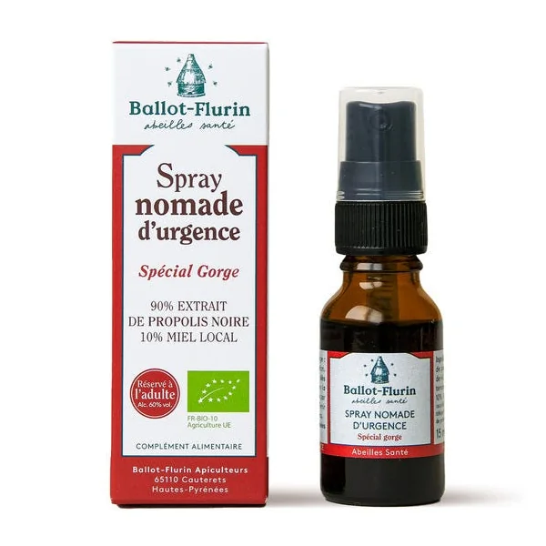 Spray nomade urgence propolis gorge 15ml