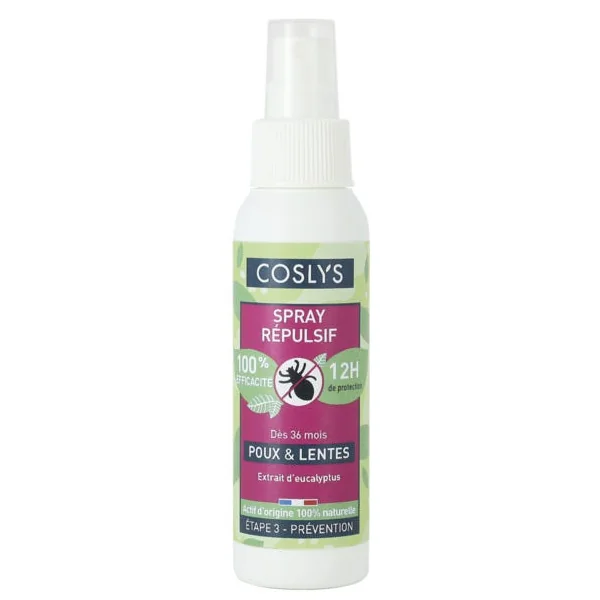 Spray répulsif poux et lentes 100ml