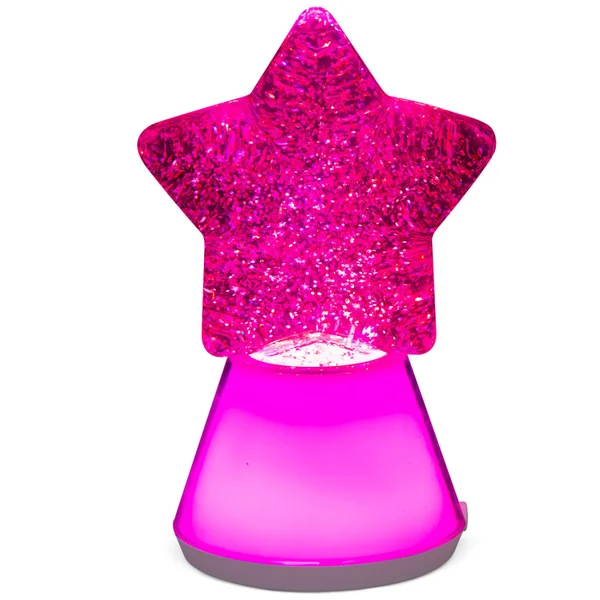 Star glitter rgb night light for children