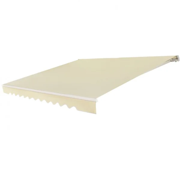 Store Banne de Balcon Rétractable 2,5x2M Tissu Résistant aux UV et à l'Eau Angle Réglable 5-35° Beige