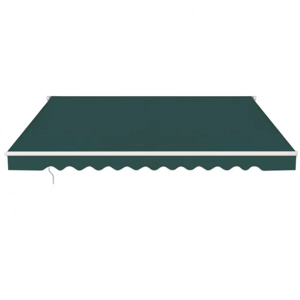 Store Banne de Balcon Rétractable 2,5x2M Tissu Résistant aux UV et à l'Eau Angle Réglable 5-35° Vert