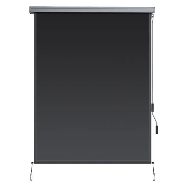 Store Enrouleur Occultant Grande Bloquement de la Lumière 160x250 CM Écran d'Intimité Imperméable Gris foncé