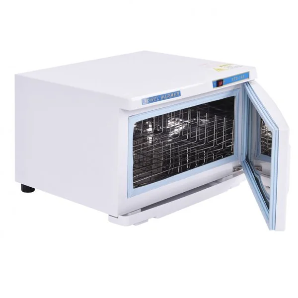 Stérilisateur de serviettes 16 L Chauffe-serviettes 200W Stérilisateur Lumière UV Température réglable, 45 x 40 x 30 cm