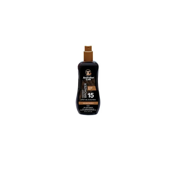 SUNSCREEN SPRAY GEL with instant bronzer SPF15