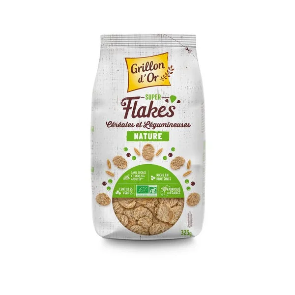 Super flakes céréales et légumineuses nature - 325 g