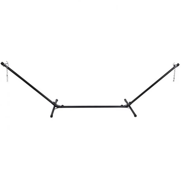 Support pour Hamac en Métal Support pour Balancelle et Chaises Suspendues Capacité 150kg, 324x104,5x108cm, Noir
