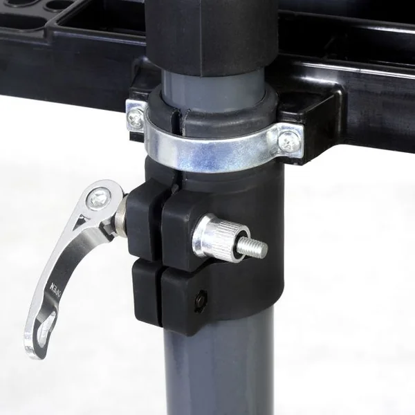 Support télescopique pour vélo, Support de réparation de vélo, Bras réglable, Pivotant 360°, 20 kg max, 198x104cm, Bleu