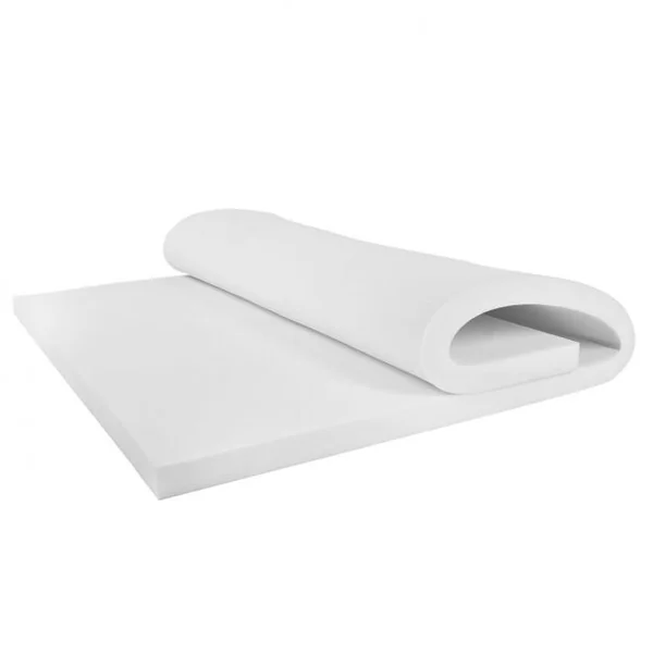 Surmatelas en mousse à mémoire de Forme Épaisseur 7,6 cm Eponge 45 Deniers, 137 x 190.5 x 7.6 cm, Beige