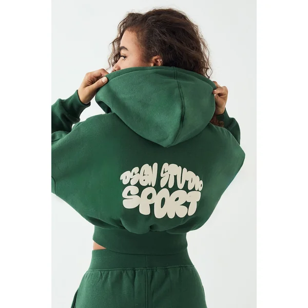Sweat à Casynthétiqueche Court DSGN Studio Sport Imprimé Bulles avec Fermeture Éclair