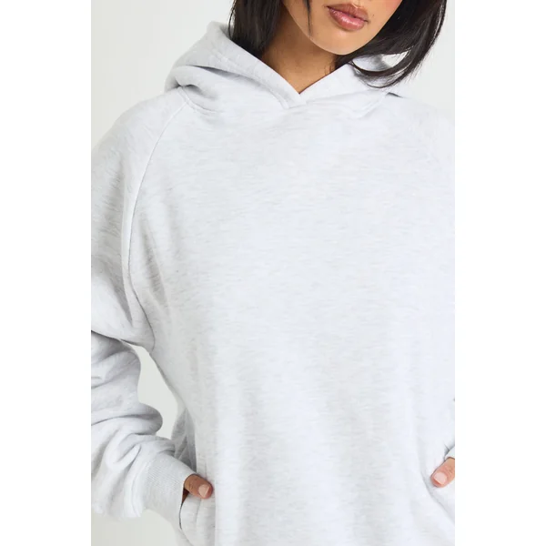 Sweat à Casynthétiqueche Surdimensionné à Coutures Raglan Petite Taille
