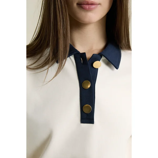 Sweatshirt bicolore col polo