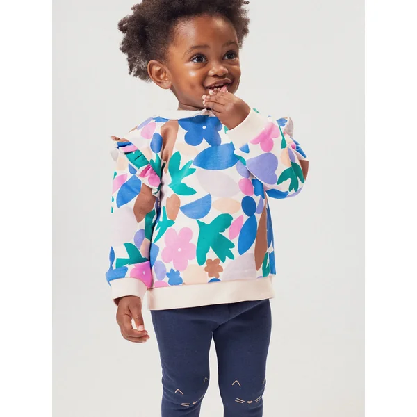 Sweat-shirt fleuri pour bébé fille - Soins Bébé Naturels & Produits Maman Après Naissance