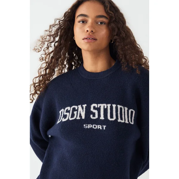 synthétiquell Col Rond Oversize Tricoté DSGN Studio
