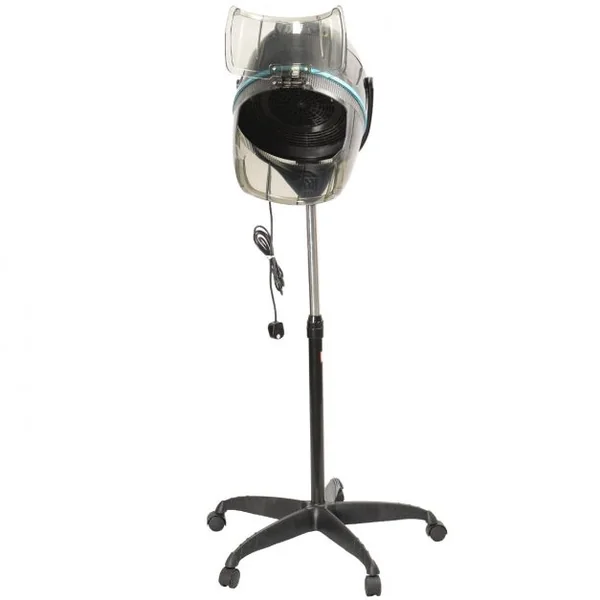 Sèche-cheveux casque professionnel sur pied 1300 W hauteur réglable 125-160 cm température 40-75 degrés minuterie 0-60 min