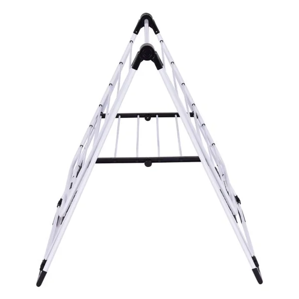 Séchoir Pliable Rangement pour Vêtements de Lessive Cintre Robuste Étendoir à Linge Séchoir à Vêtements en Acier pour Intérieur/Extérieur