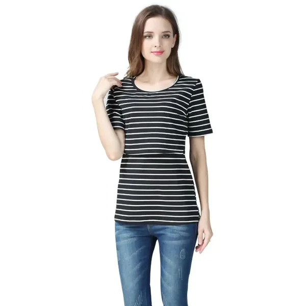 T Shirt Allaitement à Rayures