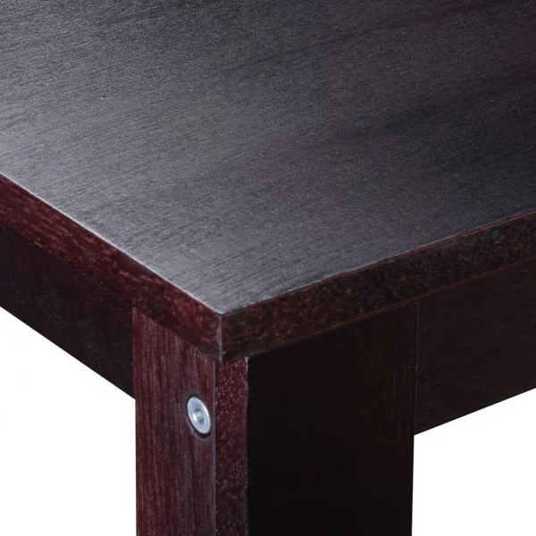 Table Basse en Bois avec Etagère Table d’Appoint Table de Chevet Style Rétro en MDF, 59,6x29,5x61cm, Bordeaux