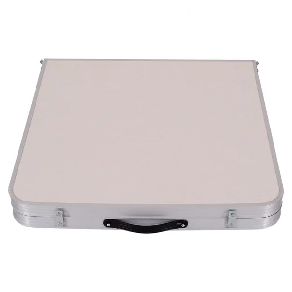 Table de Camping Table de jardin Table pliante portable en aluminium, réglable en hauteur, 120 x 60 x 55/62/70 cm